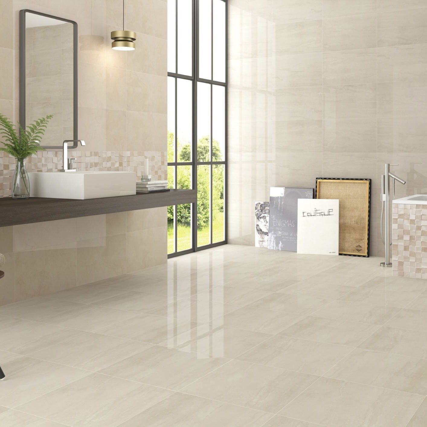 Carrelage Milano Marfil Semi-Brillant 60x120cm