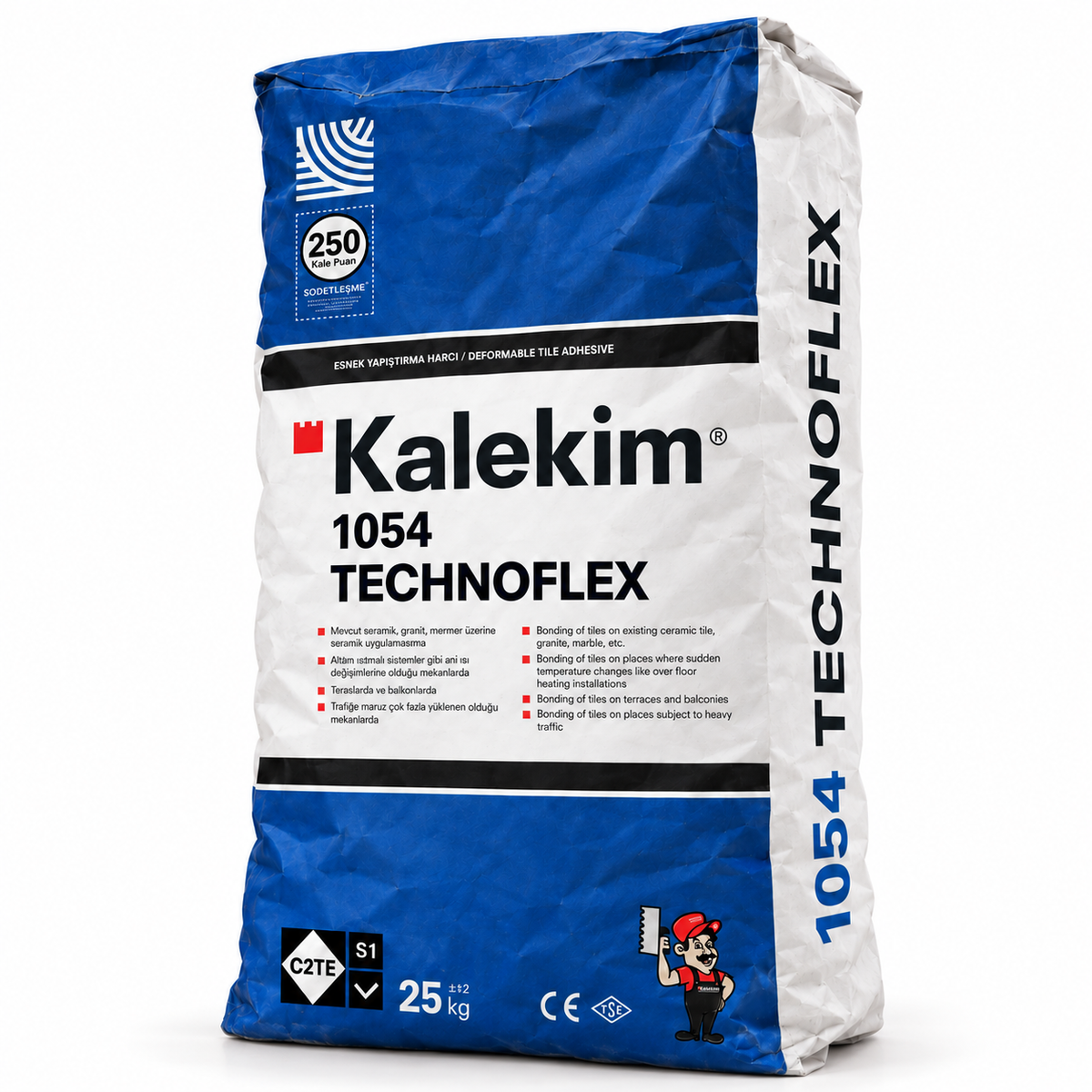 Kalekim Technoflex 1054 — sac de 25 kg entier, visuel retouché