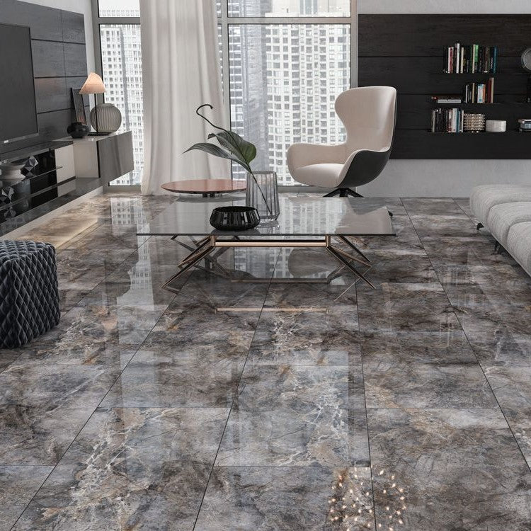 Ambiance avec le carrelage Martins Marble Dark Brillant